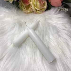 Vela peticiones blanca 12 cm