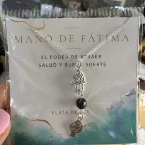 Doble protección mano de Fátima y cruz celta