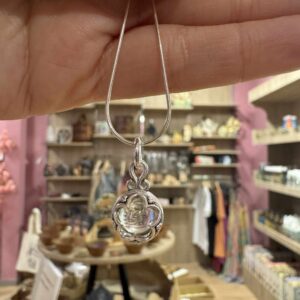 Talismán gothland cuarzo mestro plata de ley pequeño