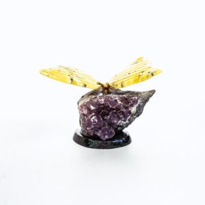 Mariposa amarilla amatista