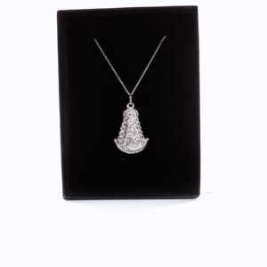 Colgante virgen del rocio plata de ley