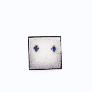 Pendientes ojo lapislazuli plata