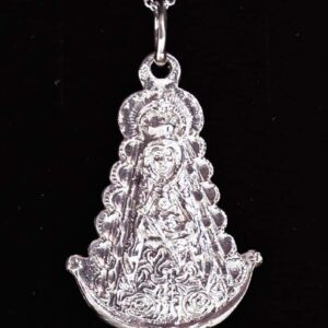 Colgante virgen del rocio plata de ley - Imagen 2