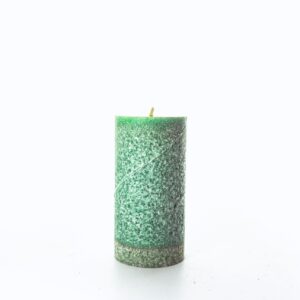 vela de luz cilindrica 10x5 verde