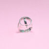 anillo doble medalla tetra y san benito ajustable - Imagen 2