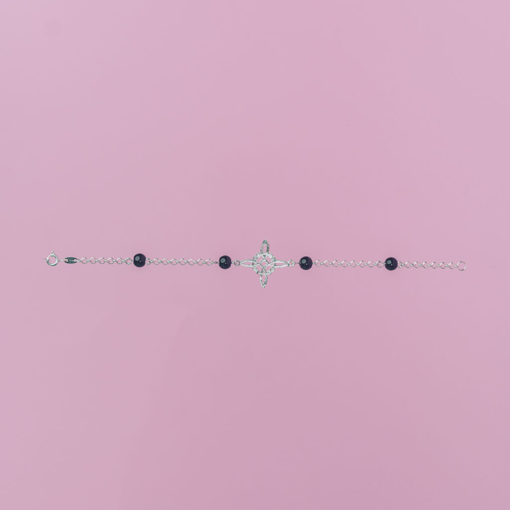 Pulsera nudo de bruja/onix activada