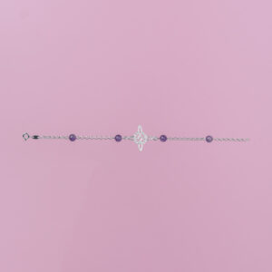 Pulsera nudo de bruja/amatista doble activado