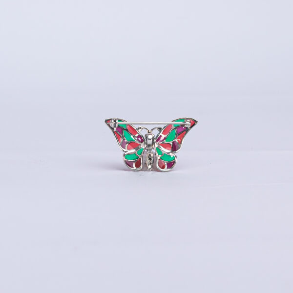 colgante broche mariposa multicolor - Imagen 2