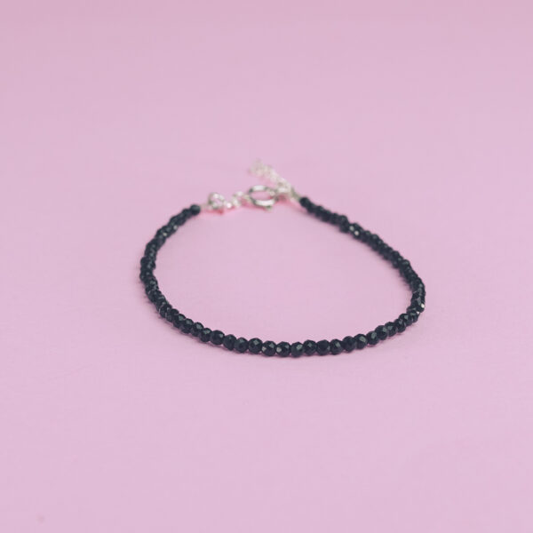 pulsera onix facetada plata