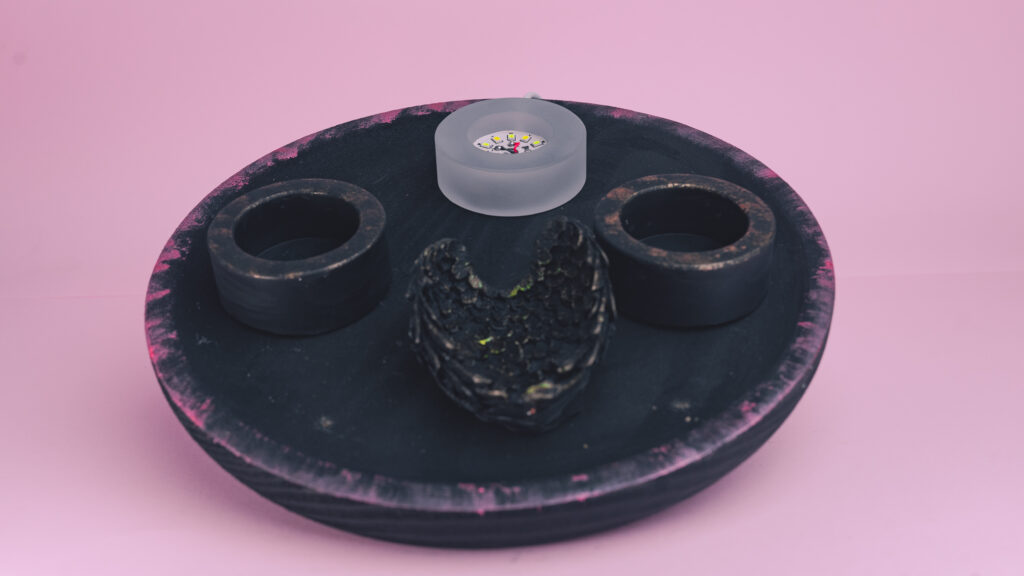 plato de ofrenda ganehsa rosa