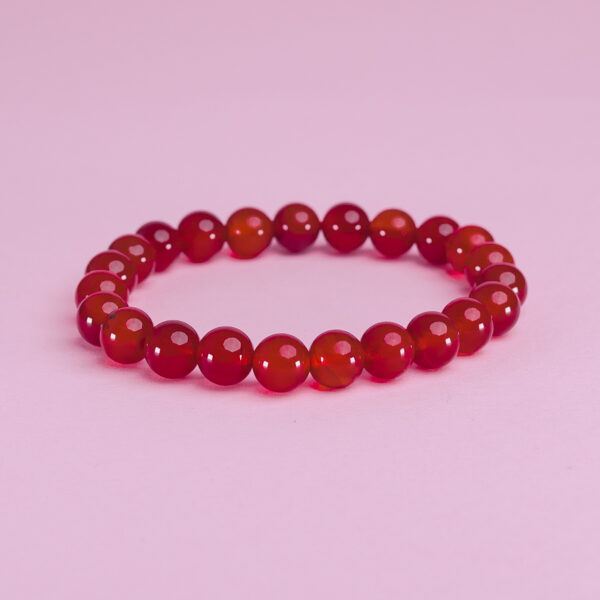 Pulsera cornalina 8 mm (contra toxicidad y odio)