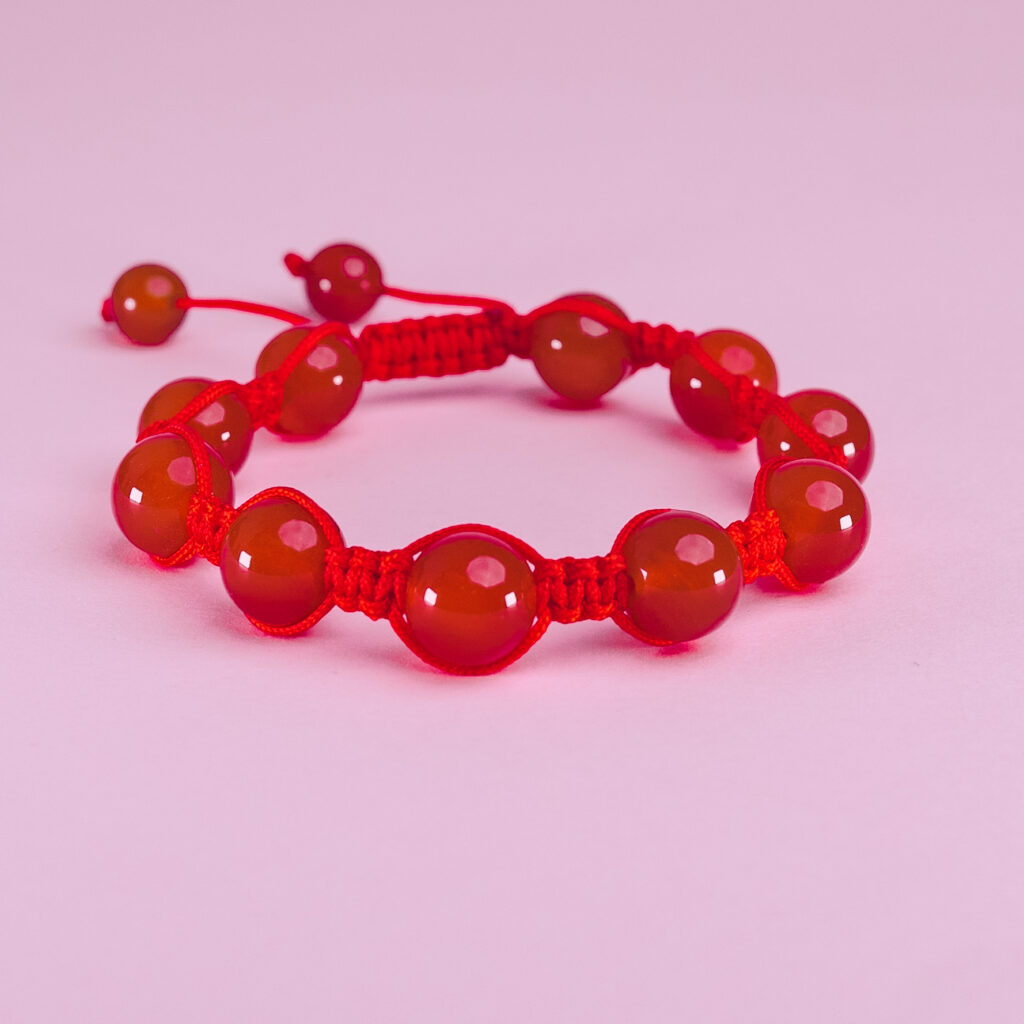 Pulsera shambala carneola