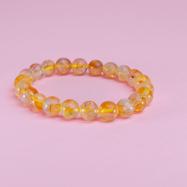Pulsera bola citrino natural 8mm