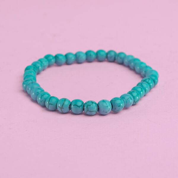 Pulsera bola 6 mm turquenita