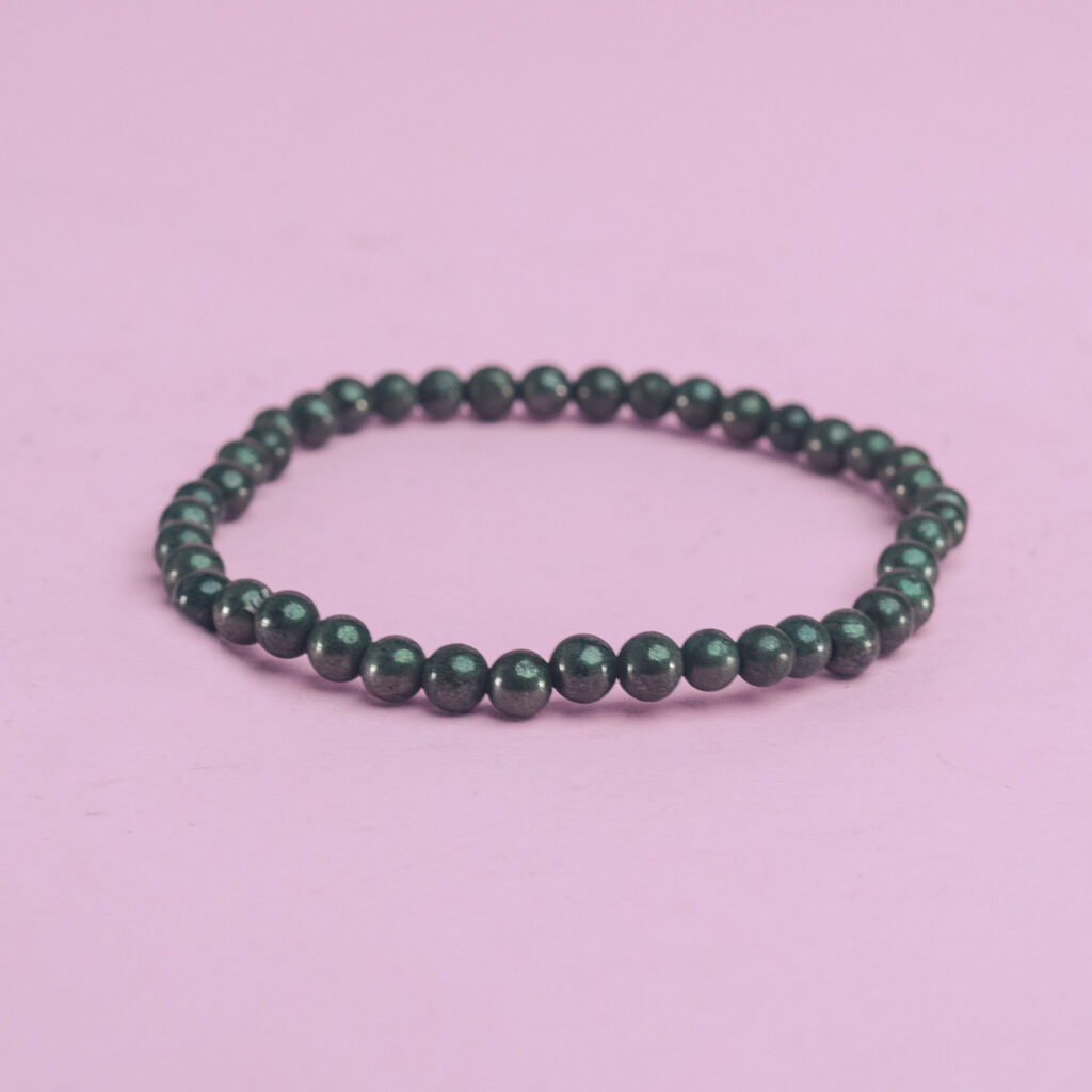 Pulsera bola 2 mm pirita