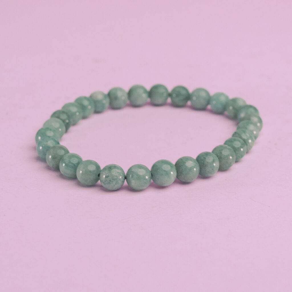 Pulsera bola 6mm amazonita