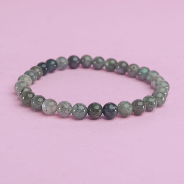 Pulsera bola 6 mm labradorita