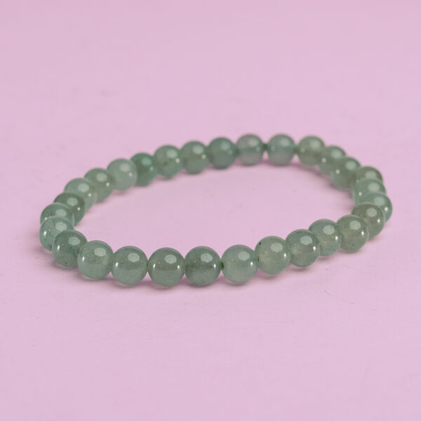 Pulsera bola 6 mm cuarzo verde