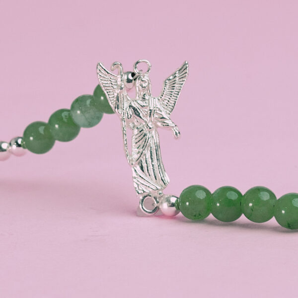 pulsera arcangel rafael + mineral - Imagen 2