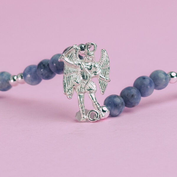 pulsera arcangel miguel + mineral - Imagen 2