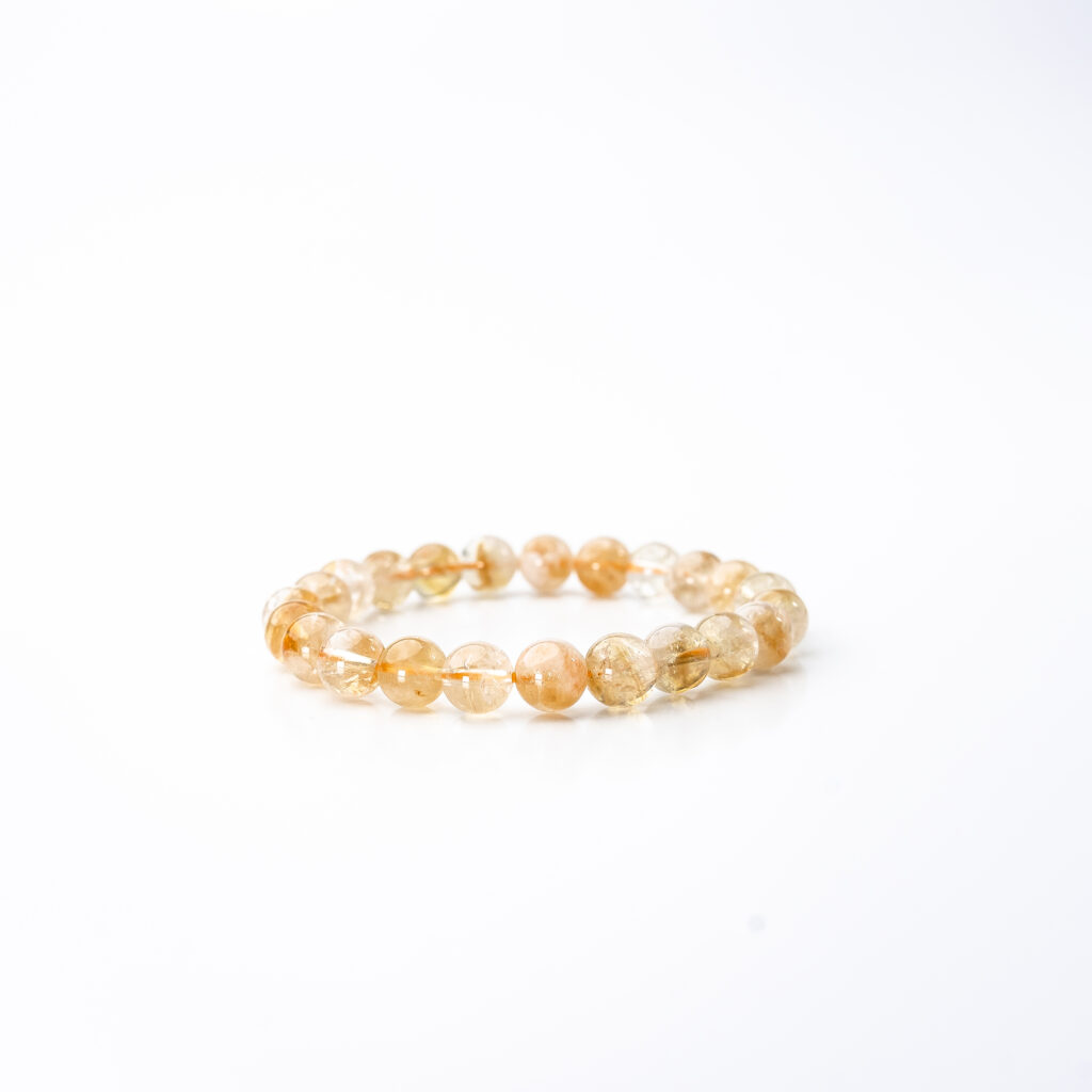 Pulsera bola 6 mm citrino