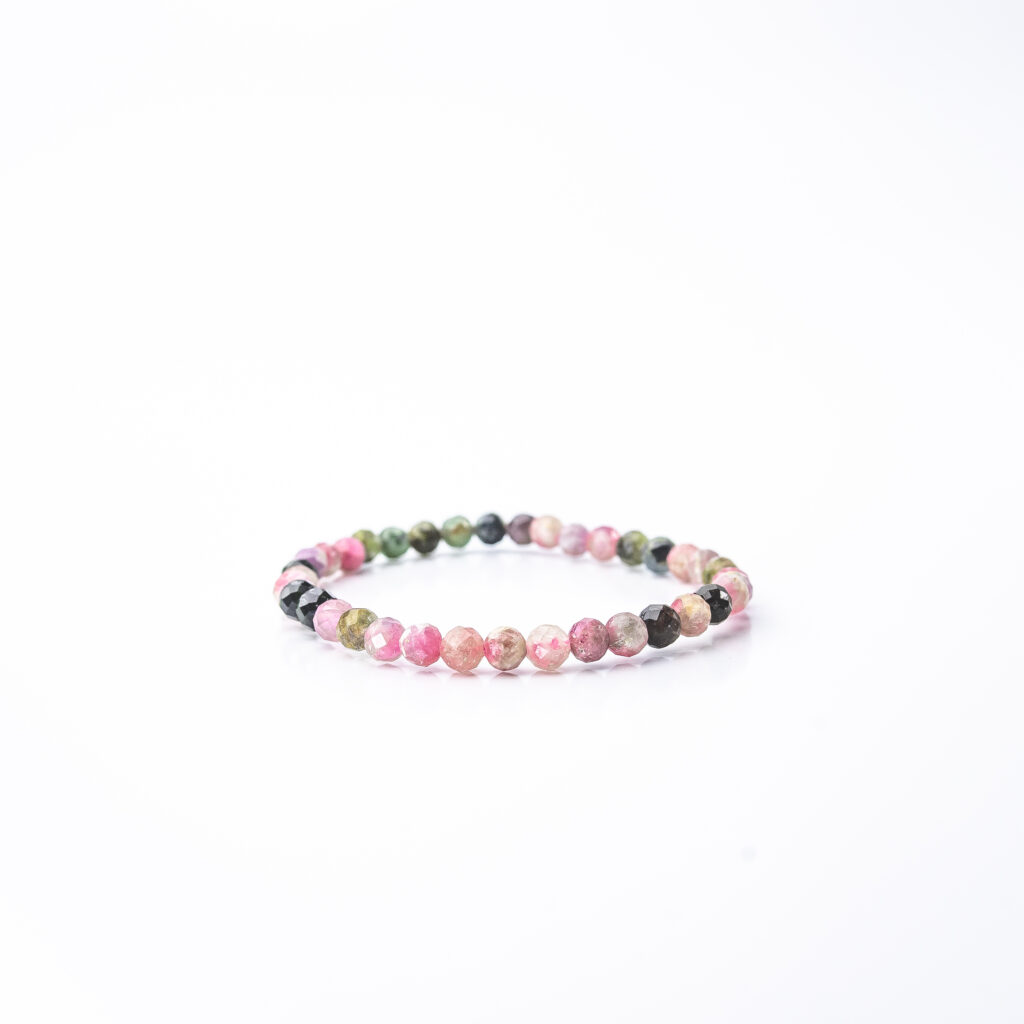 pulsera turmalina sandia 4 mm facetada