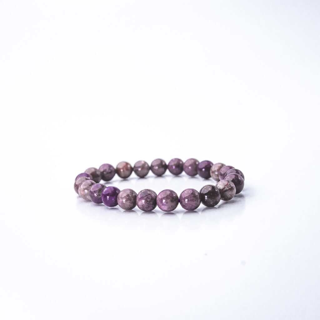 Pulsera bola 6 mm lepidolita