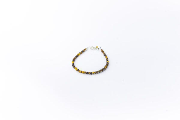 pulsera ojo de tigre plata