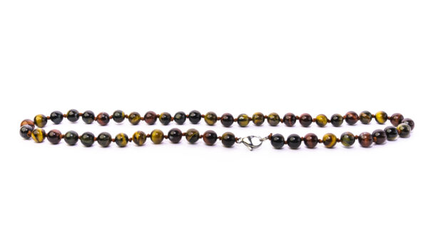 collar triple ojos natural 10 mm - Imagen 2