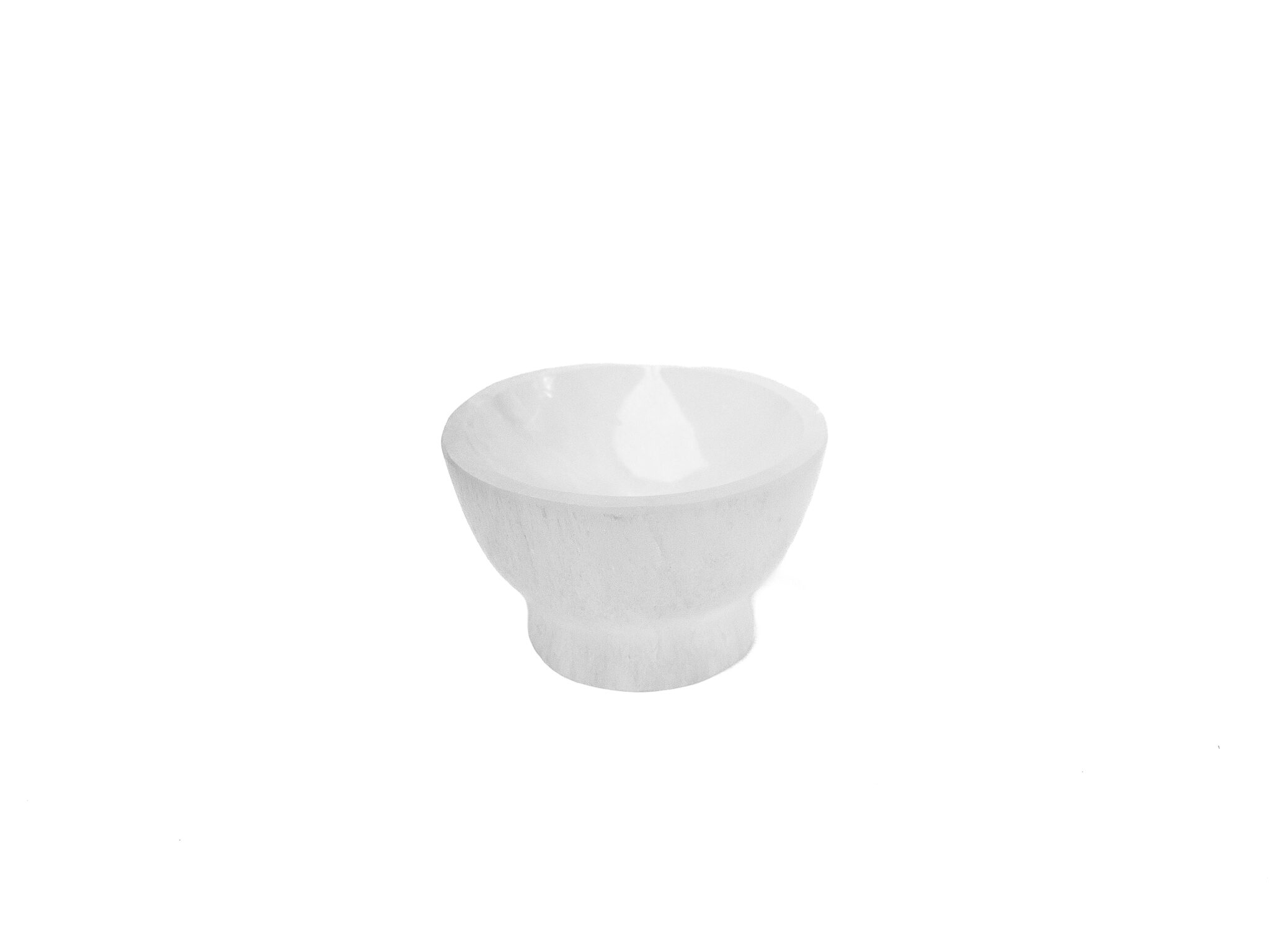Cuenco de selenita con base