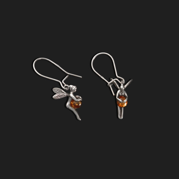 Pendientes hadas de ámbar báltico - Imagen 2