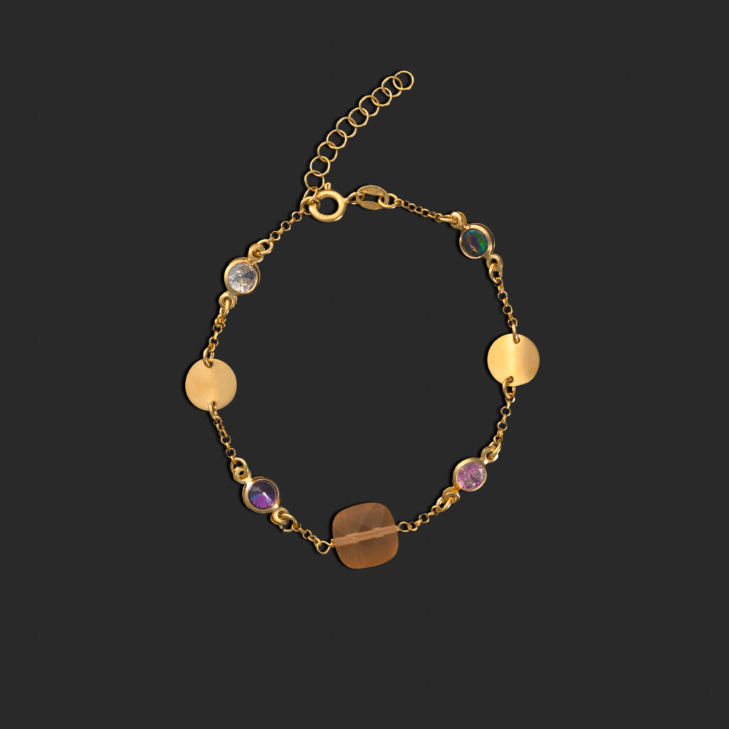 Pulsera Emociones plata y oro 18k
