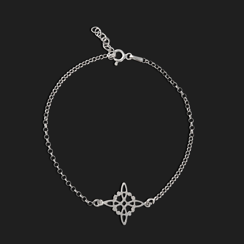 pulsera nudo de bruja consagrada sencilla 15-21 cm