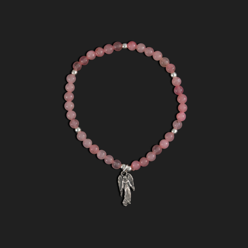 pulsera arcangel chamuel plata y mineral