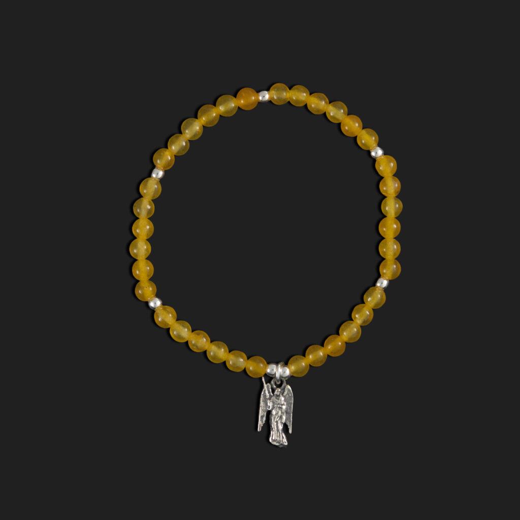 pulsera arcangel jofiel plata y mineral