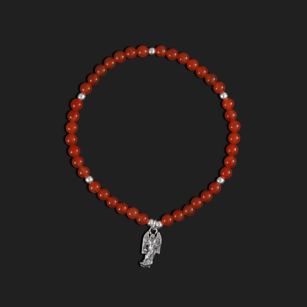 pulsera arcangel uriel plata y mineral
