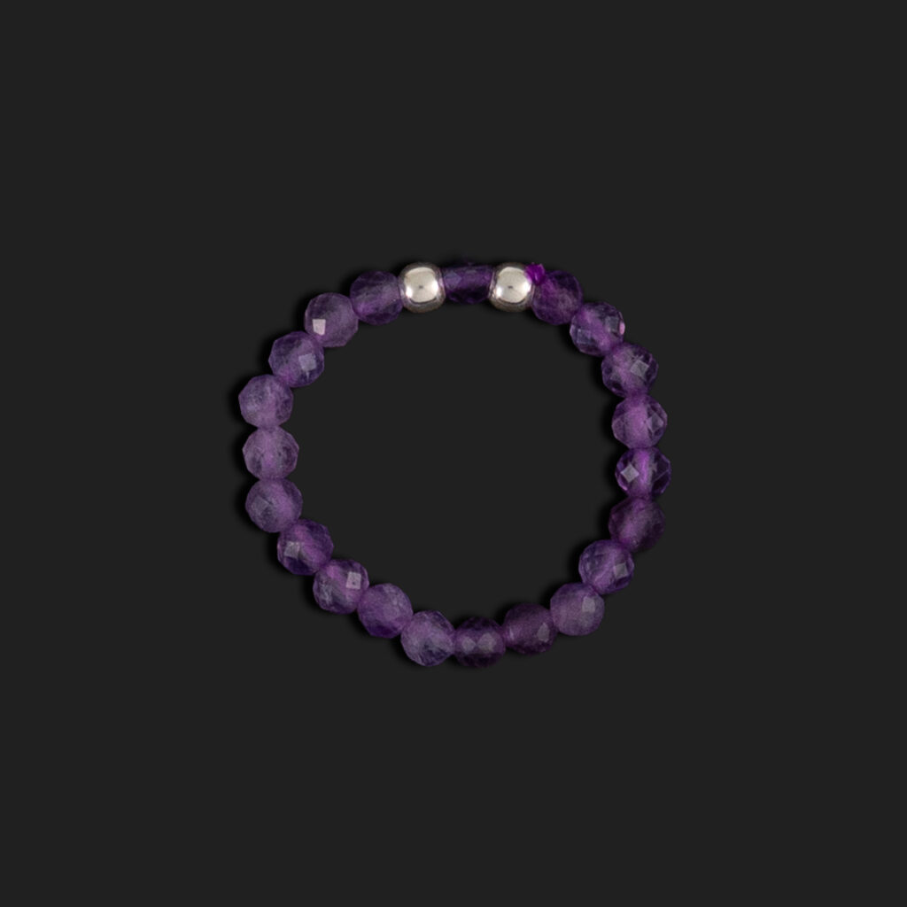 Anillo Elástico Amatista | Calma y Ansiedad
