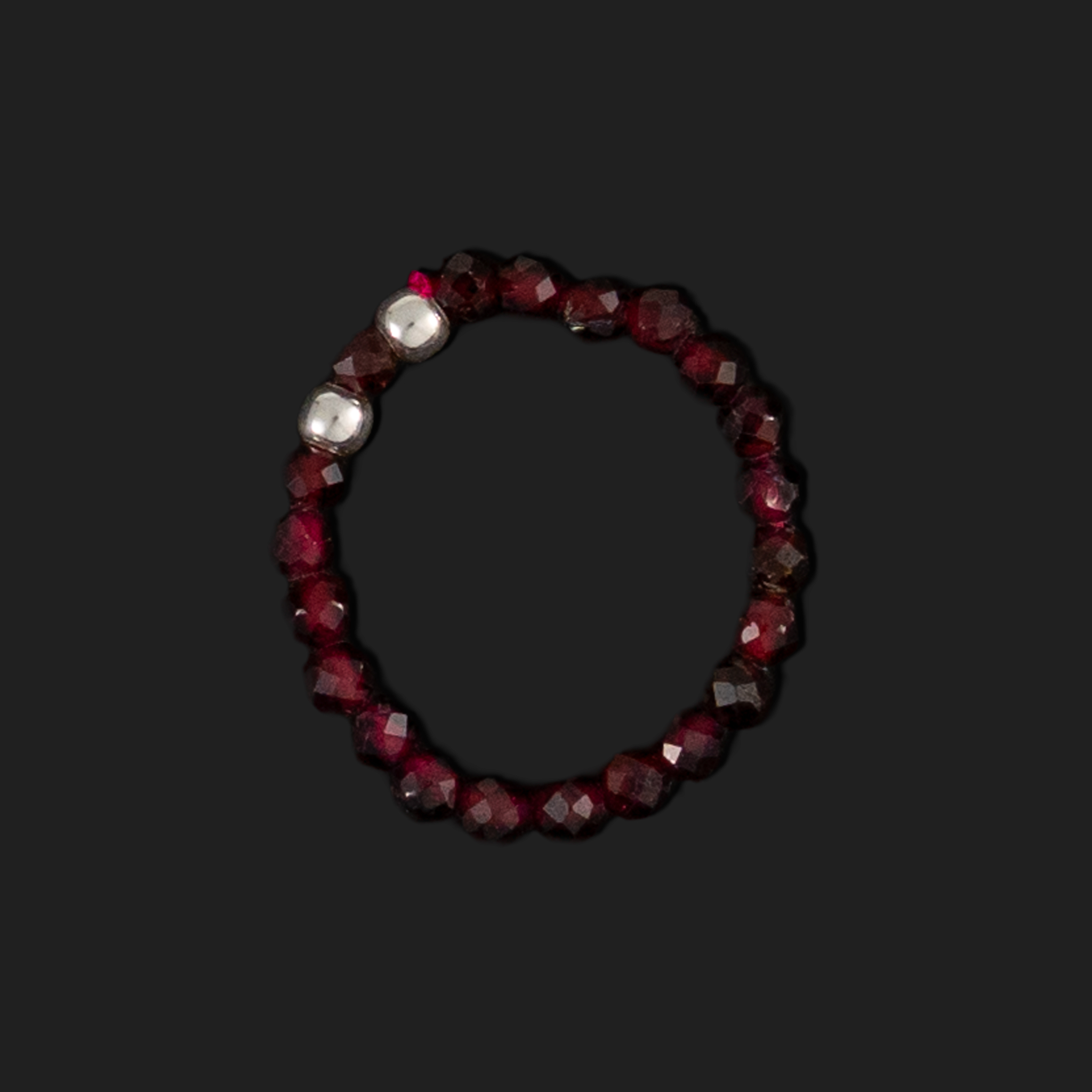 Anillo Elástico Rubí | Pasión y Fuerza Vital