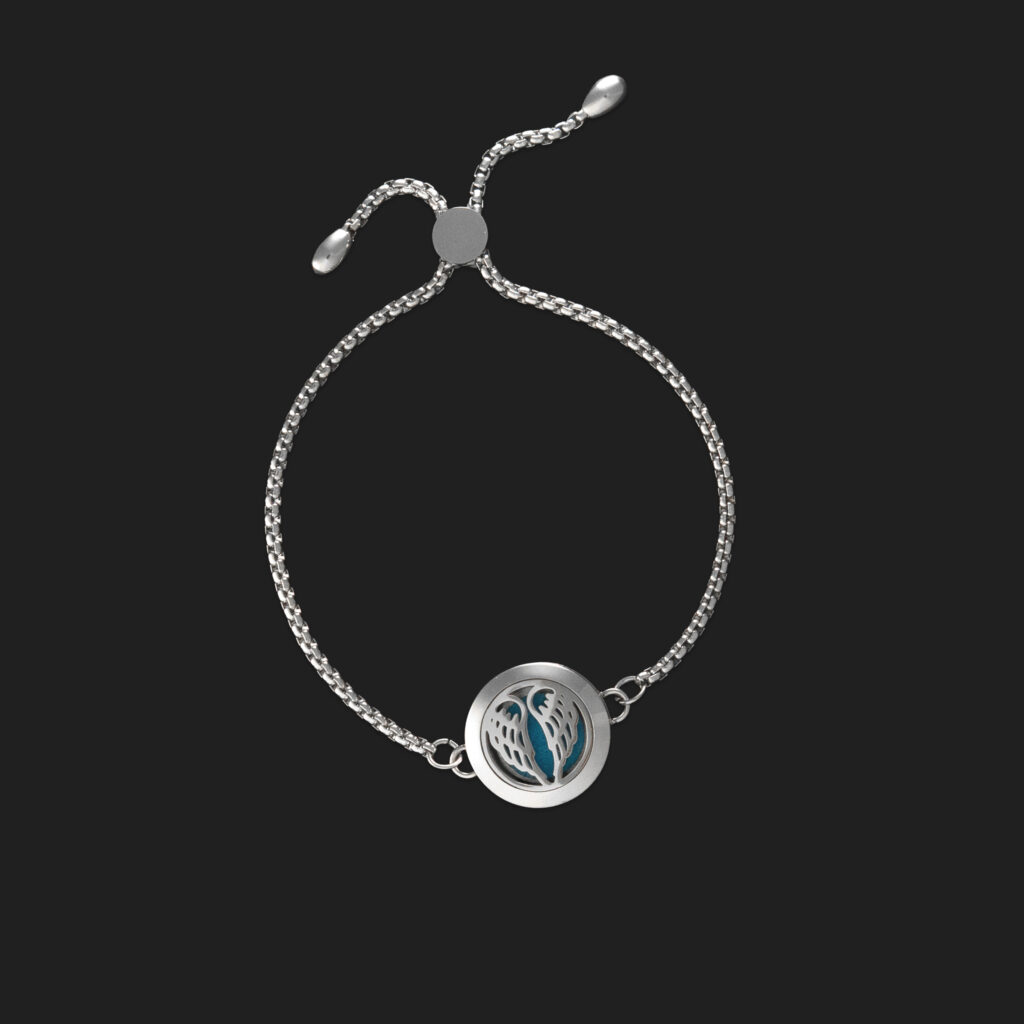 pulsera difusora aromaterapia alas de angel