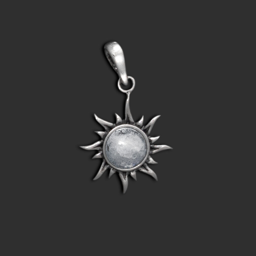 Colgante sol de piedra luna