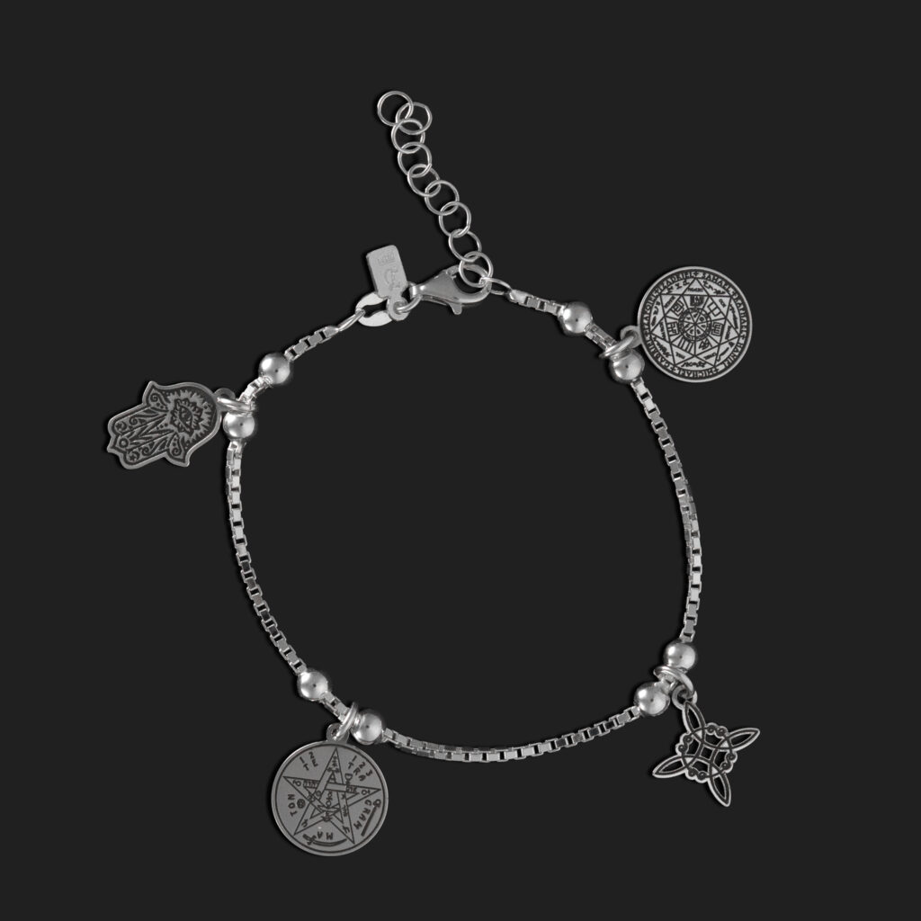 Pulsera 4 talismanes de protección