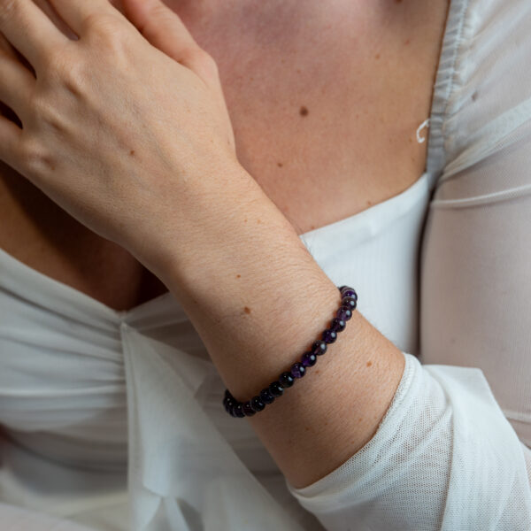 pulsera amatista 6 mm - Imagen 2