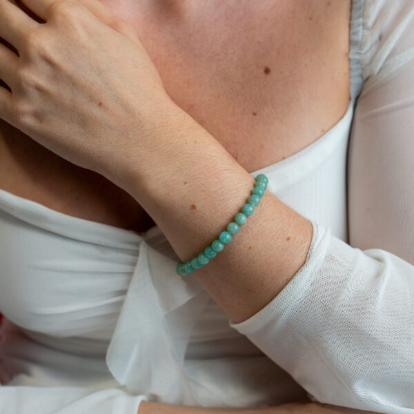 pulsera amazonita 6 mm - Imagen 2
