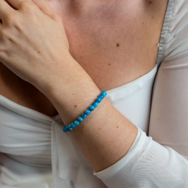 pulsera apatito azul 6 mm - Imagen 2