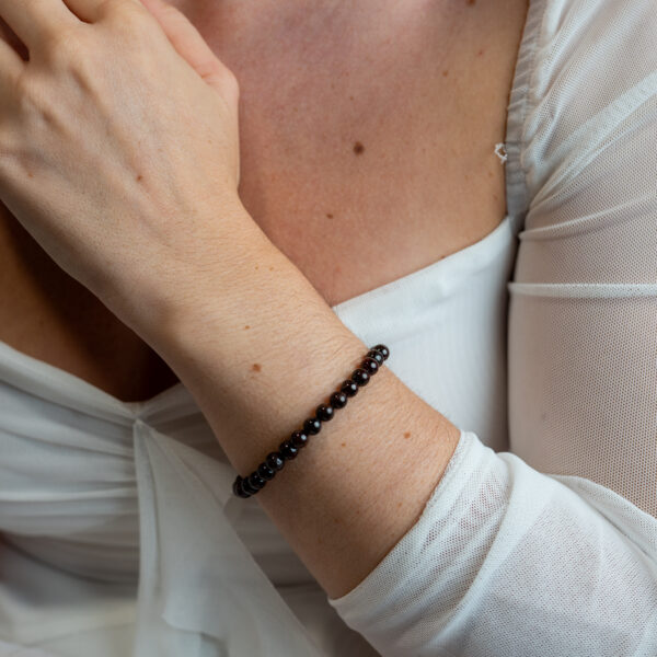 Pulsera granate natural 6 mm - Imagen 2