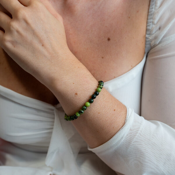 Pulsera jade de la suerte 6 mm - Imagen 2