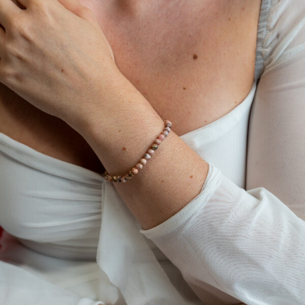 Pulsera de jaspe cacahuete 4 mm - Imagen 2