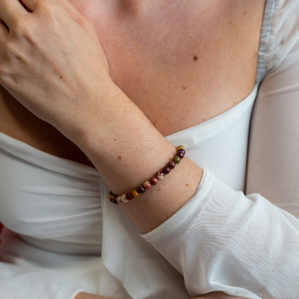 Pulsera de mokaita 6 mm - Imagen 2