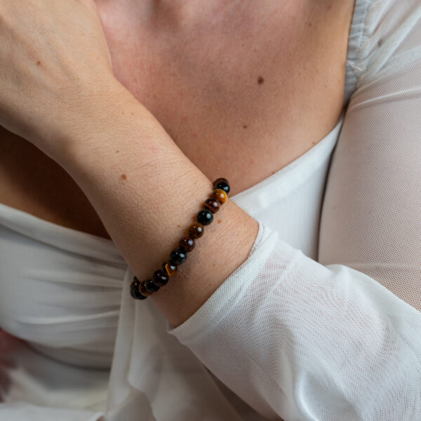 pulsera triple proteccion mineral 4 mm - Imagen 2