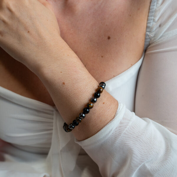 Pulsera triple ojo 8 mm XL - Imagen 2